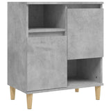 Buffets 2 pcs gris béton 60x35x70 cm bois d'ingénierie