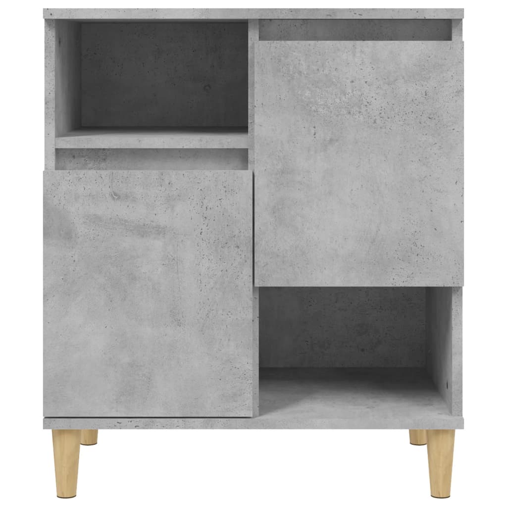 Buffets 2 pcs gris béton 60x35x70 cm bois d'ingénierie