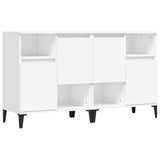 Buffets 2 pcs blanc 60x35x70 cm bois d'ingénierie