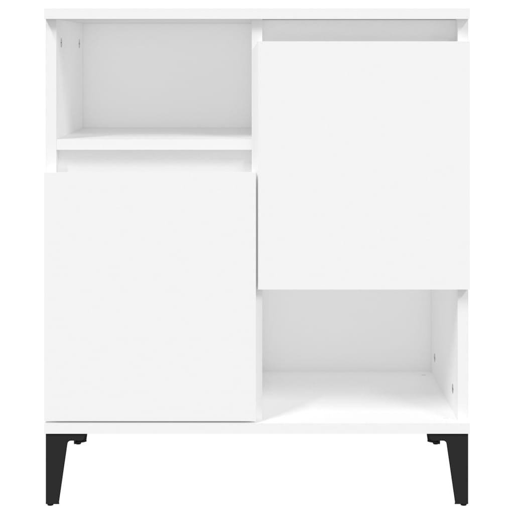 Buffets 2 pcs blanc 60x35x70 cm bois d'ingénierie