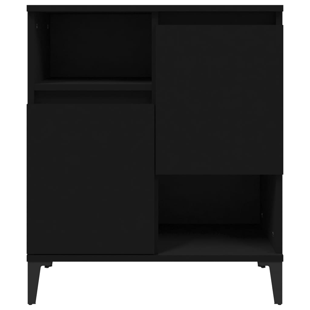 Sideboards 2 Stück schwarz 60x35x70 cm Holzwerkstoff