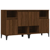 Buffets 2 pcs chêne marron 60x35x70 cm bois d'ingénierie