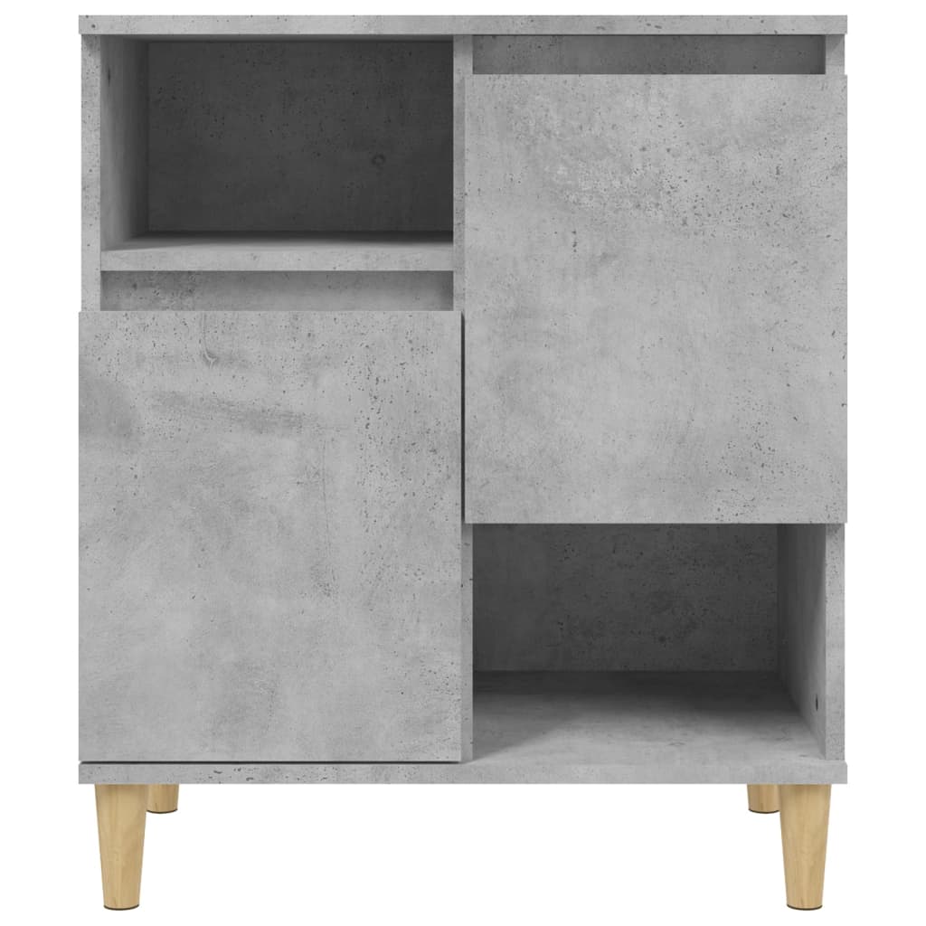 Buffets 3 pcs gris béton 60x35x70 cm bois d'ingénierie