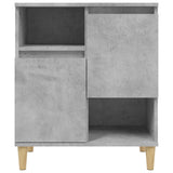 Buffets 3 pcs gris béton 60x35x70 cm bois d'ingénierie