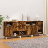 Sideboards 3 Stück Räuchereiche 60x35x70 cm Holzwerkstoff