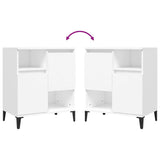 Buffets 3 pcs blanc 60x35x70 cm bois d'ingénierie