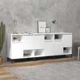 Buffets 3 pcs blanc 60x35x70 cm bois d'ingénierie