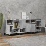 Sideboards 3 Stück betongrau 60x35x70 cm Holzwerkstoff