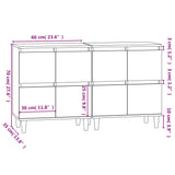 Sideboards 2 pcs white 60x35x70 cm engineered wood