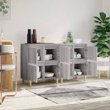 Buffets 2 pcs sonoma gris 60x35x70 cm bois d'ingénierie