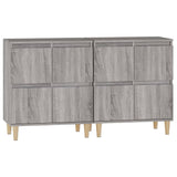 Buffets 2 pcs sonoma gris 60x35x70 cm bois d'ingénierie