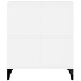 Buffets 2 pcs blanc 60x35x70 cm bois d'ingénierie