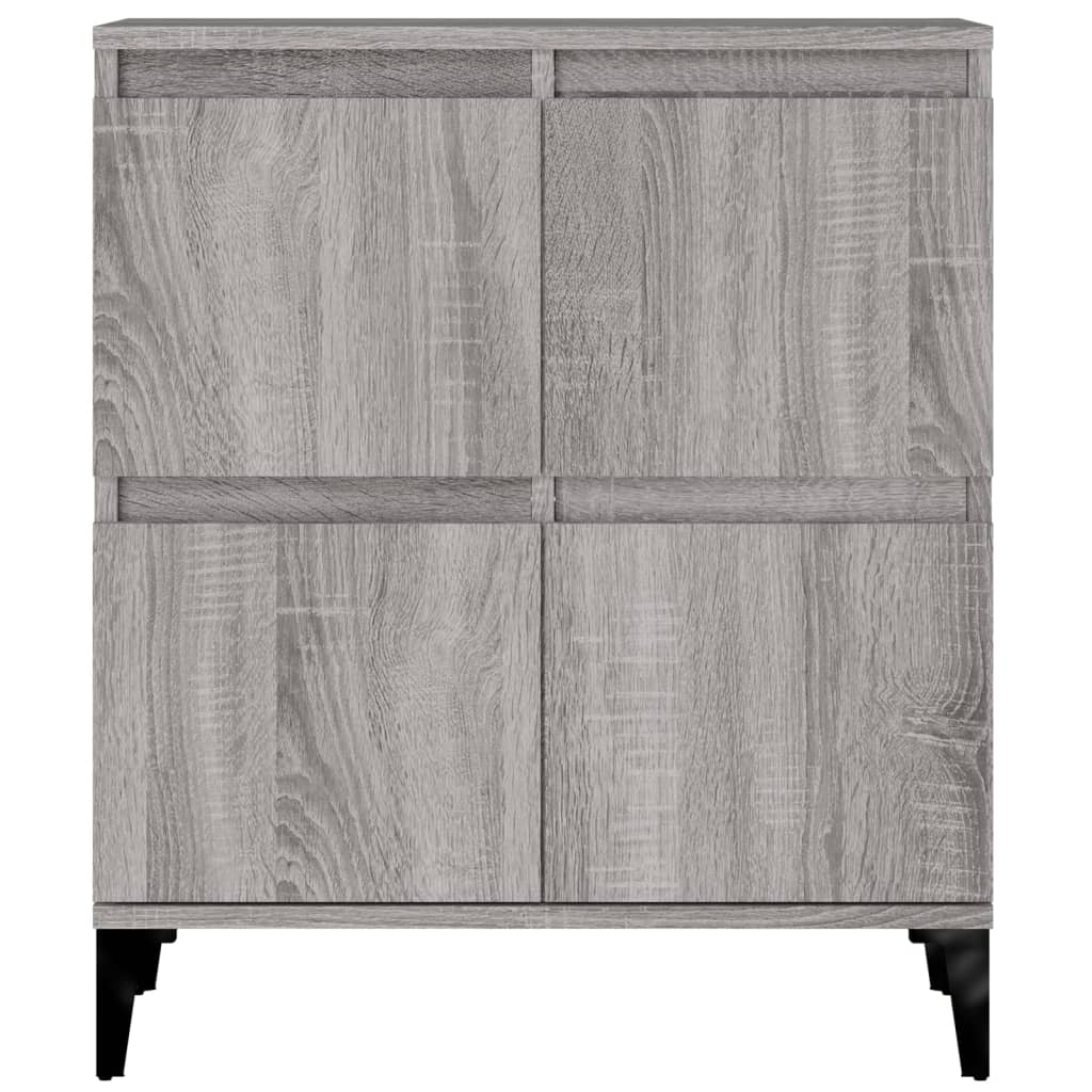 Sideboards 2 pcs sonoma gray 60x35x70 cm engineered wood