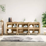 Buffets 3 pcs chêne sonoma 60x35x70 cm bois d'ingénierie