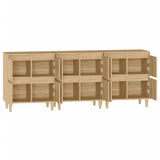 Buffets 3 pcs chêne sonoma 60x35x70 cm bois d'ingénierie