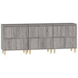 Buffets 3 pcs sonoma gris 60x35x70 cm bois d'ingénierie