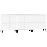 Buffets 3 pcs blanc 60x35x70 cm bois d'ingénierie