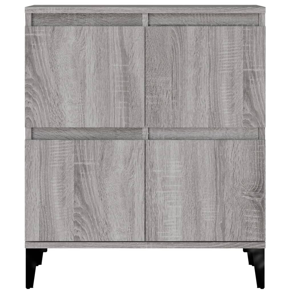 Buffets 3 pcs sonoma gris 60x35x70 cm bois d'ingénierie