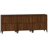 Buffets 3 pcs chêne marron 60x35x70 cm bois d'ingénierie