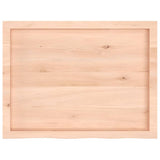 Table top 80x60x(2-4) cm solid untreated oak wood