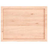 Table top 80x60x(2-6) cm solid untreated oak wood