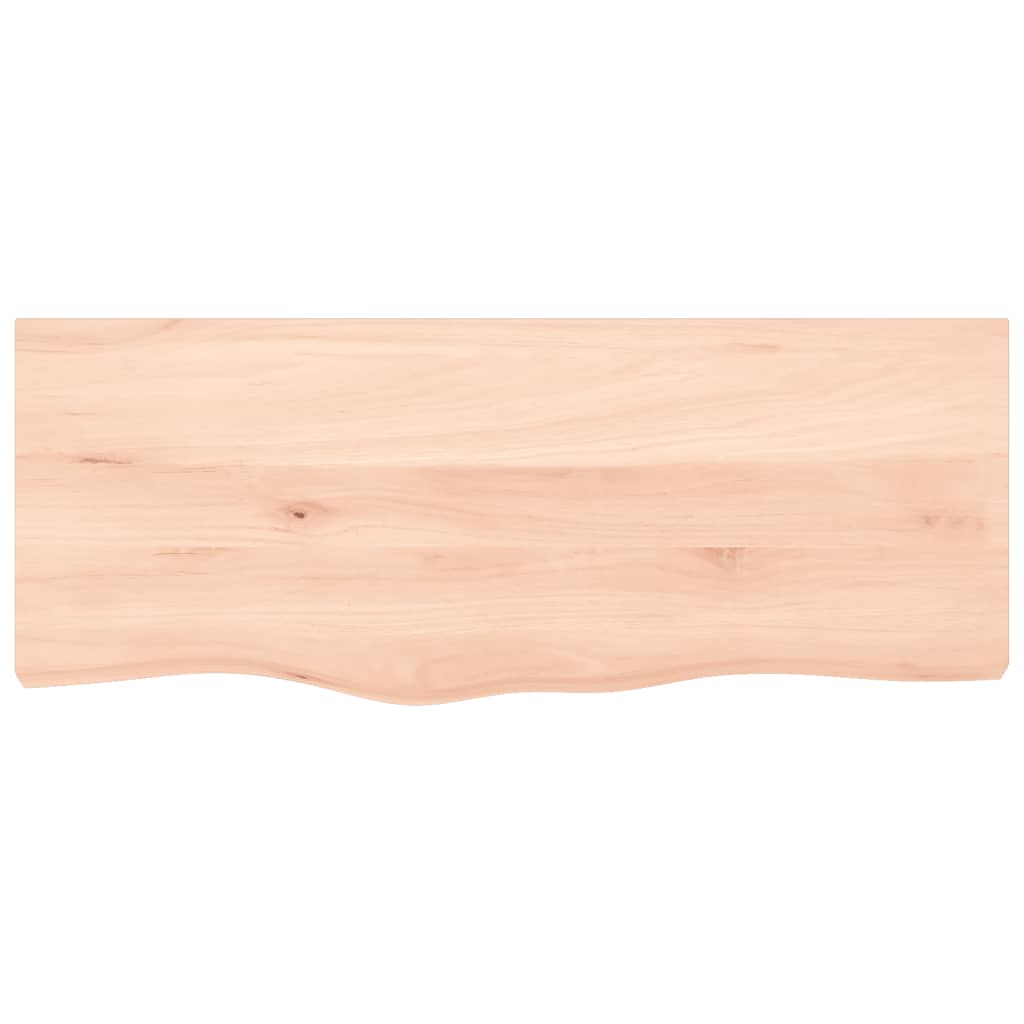 Table top 100x40x(2-6) cm solid untreated oak wood