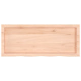 Table top 100x40x(2-6) cm solid untreated oak wood