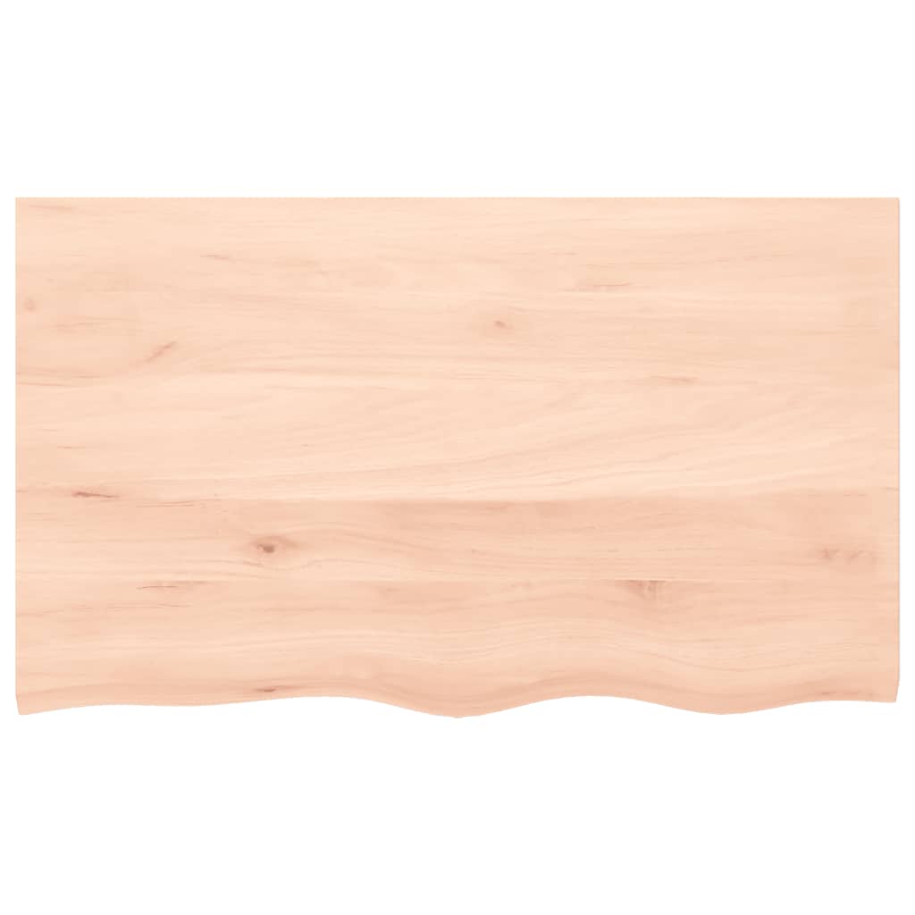 Table top 100x60x(2-6) cm solid untreated oak wood