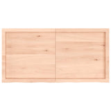 Table top 120x60x(2-6) cm solid untreated oak wood