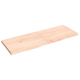 Table top 140x50x(2-4) cm solid untreated oak wood