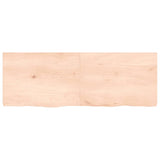 Table top 140x50x(2-4) cm solid untreated oak wood