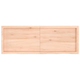 Table top 140x50x(2-4) cm solid untreated oak wood