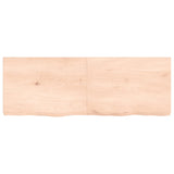 Table top 140x50x(2-6) cm solid untreated oak wood