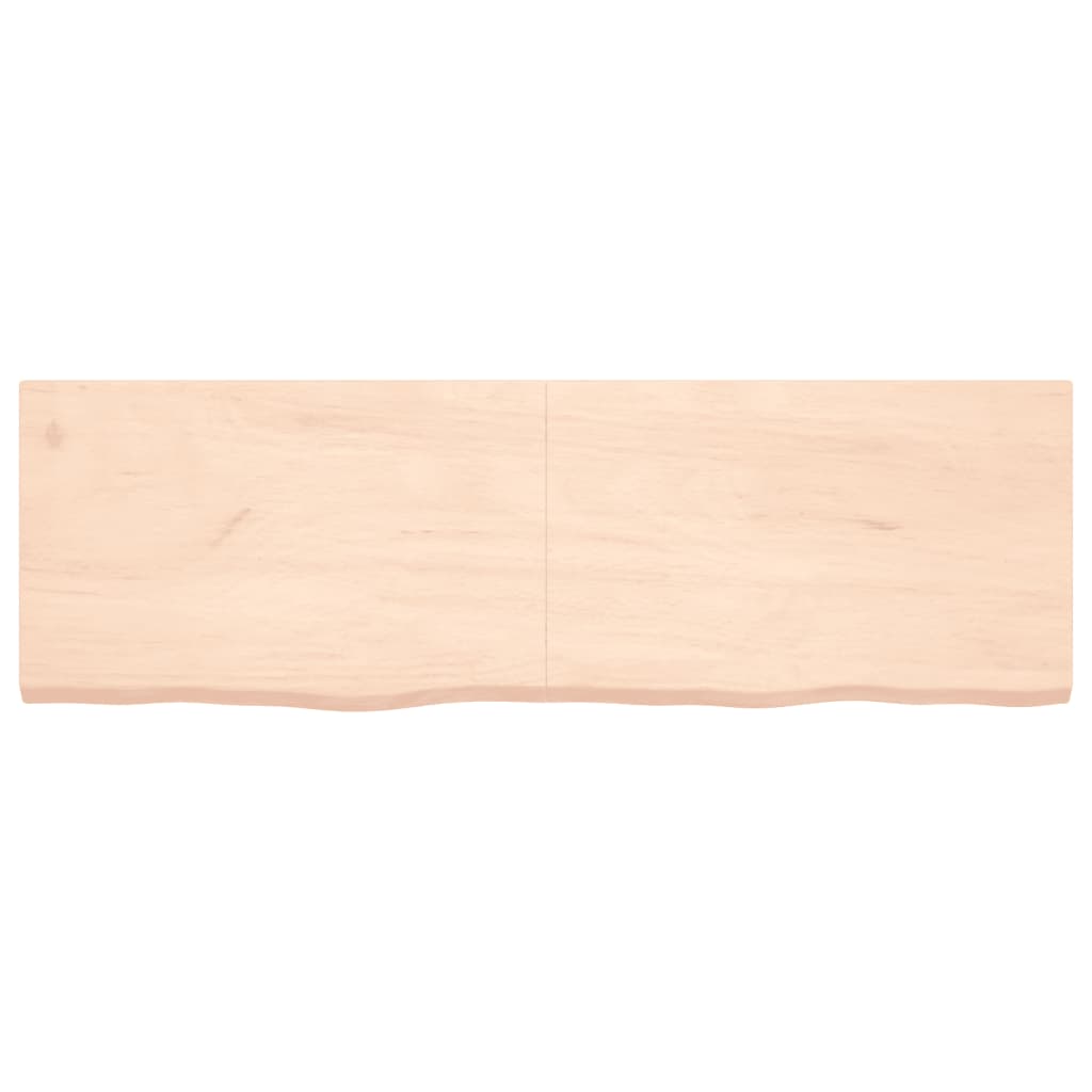 Table top 160x50x(2-4) cm solid untreated oak wood