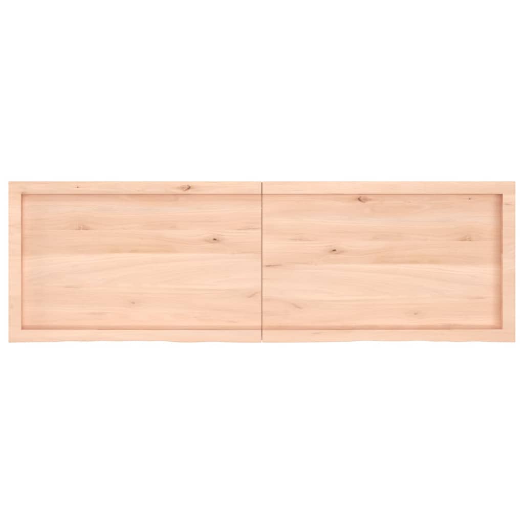 Table top 160x50x(2-4) cm solid untreated oak wood