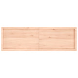 Table top 160x50x(2-6) cm solid untreated oak wood