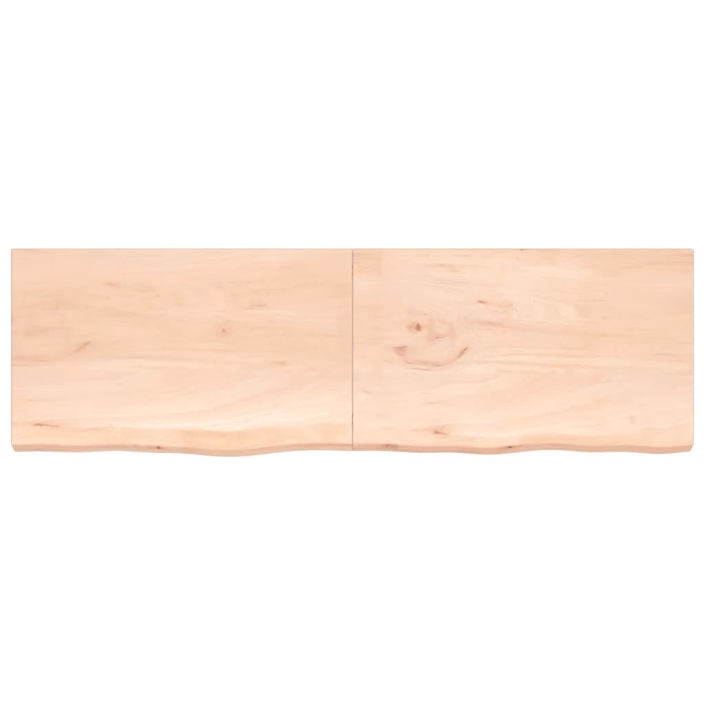 Table top 200x60x(2-4) cm solid untreated oak wood