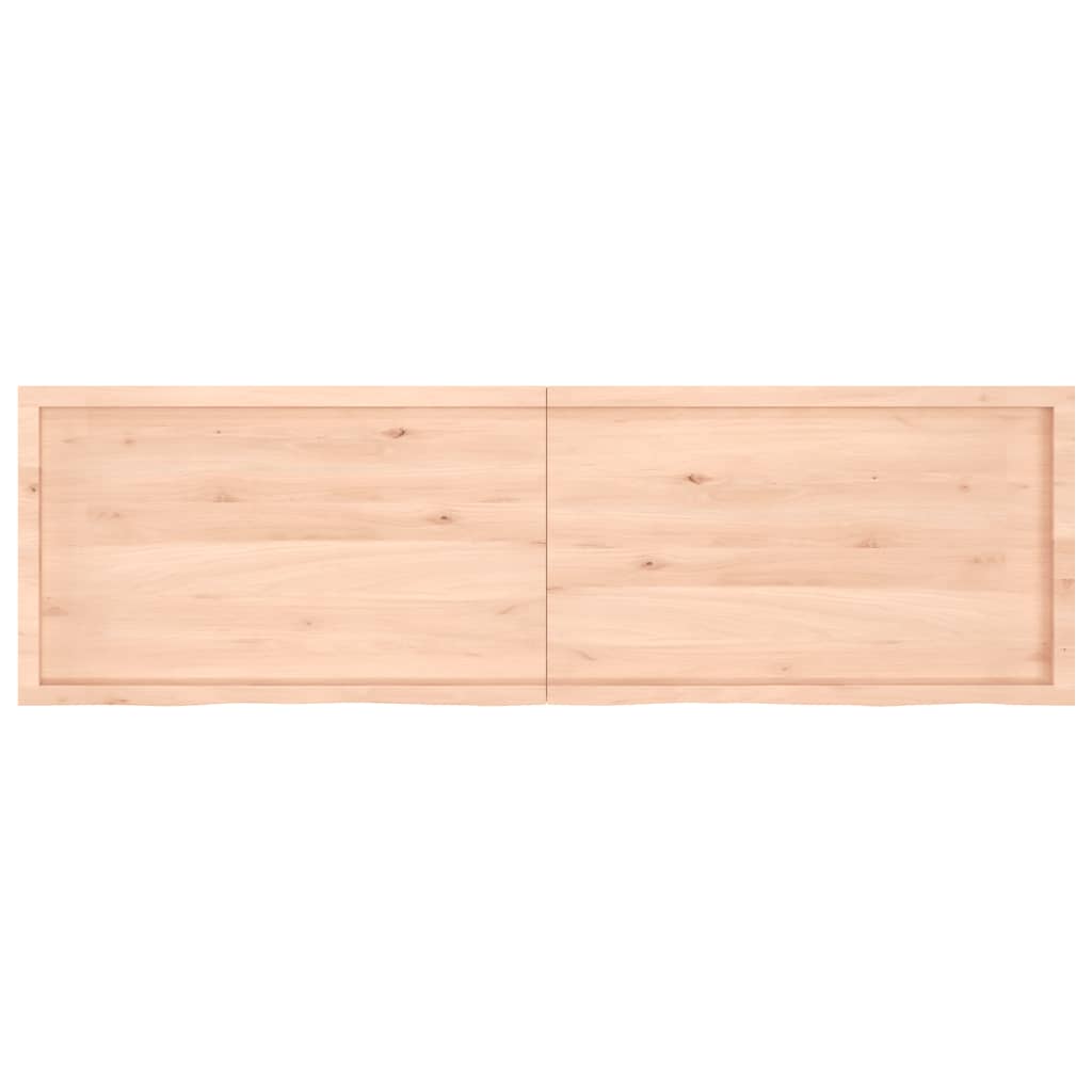 Table top 200x60x(2-4) cm solid untreated oak wood