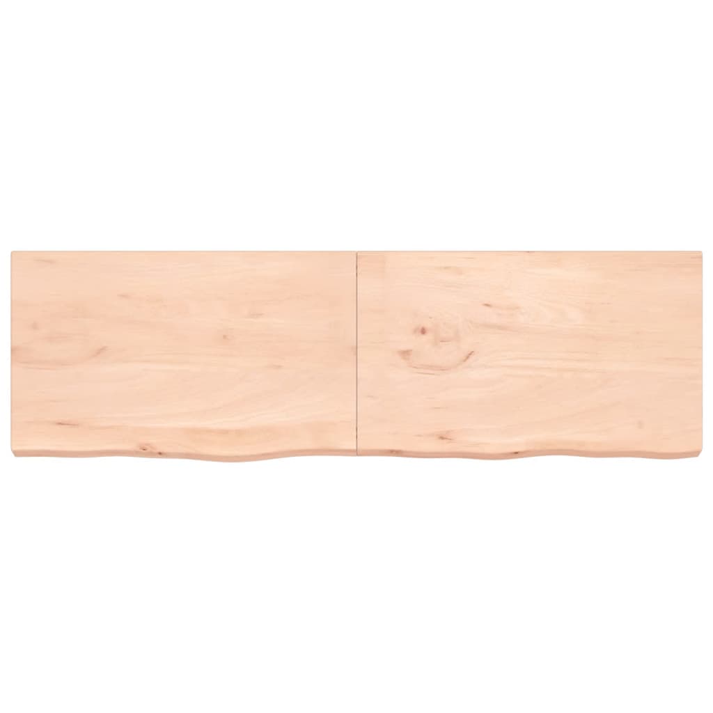 Table top 200x60x(2-6) cm solid untreated oak wood