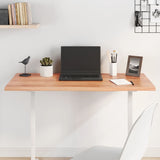 Light brown table top 100x50x2 cm treated oak wood