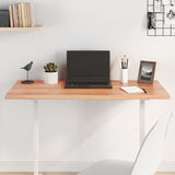 Light brown table top 100x60x2 cm treated oak wood