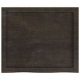 Dark brown table top solid treated oak wood