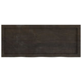 Dark brown table top solid treated oak wood