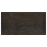 Dark brown table top solid treated oak wood