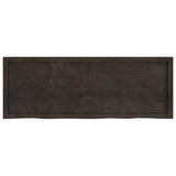 Dark brown table top solid treated oak wood