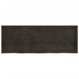 Dark brown table top solid treated oak wood