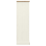 Bibliothèque VIGO blanc 90x35x114,5 cm bois massif de pin