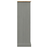 Bibliothèque VIGO gris 90x35x114,5 cm bois massif de pin