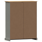 Bibliothèque VIGO gris 90x35x114,5 cm bois massif de pin