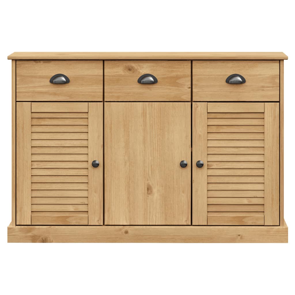 Buffet avec tiroirs VIGO 113x40x75 cm bois massif de pin